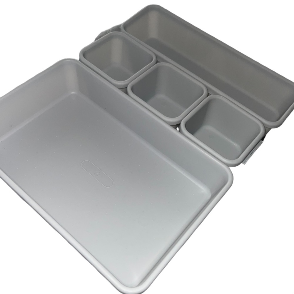 ‼️🆕5PC Interlocking Stacking Storage Tray Organizer